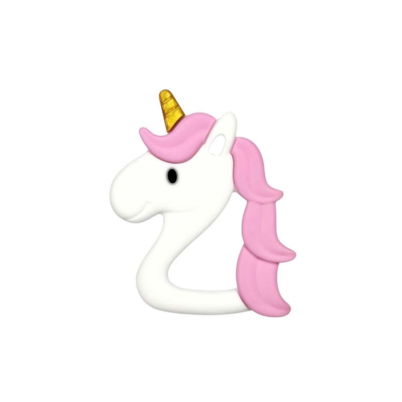 massaggiagengive unicorno 90x70mm bianco per dentizione neonati