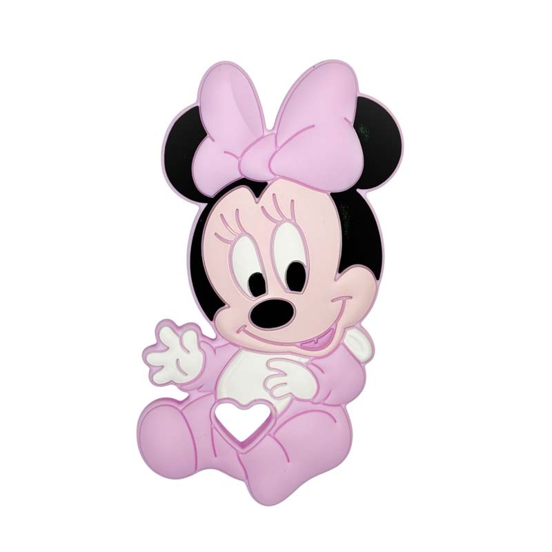 massaggiagengive topolino 100x55mm rosa per dentizione neonati
