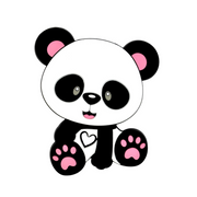 massaggiagengive panda 90x70mm rosa per dentizione neonati