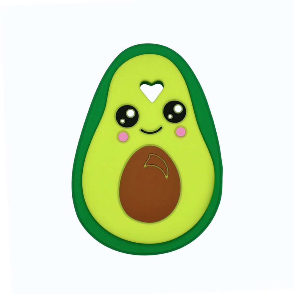 massaggiagengive per dentizione neonati a forma di avocado 95x70mm
