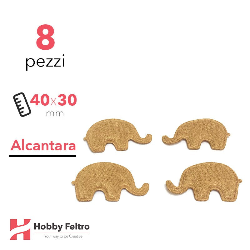 Elefantini Alcantara 8 Pezzi Giallo Senape COD.03