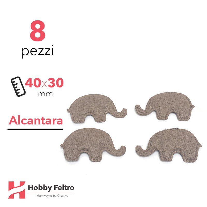 Elefantini Alcantara 8 Pezzi Marrone Tabacco COD.02
