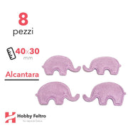 Elefantini Alcantara 8 Pezzi Lilla COD.07