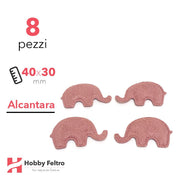 Elefantini Alcantara 8 Pezzi Rosa Veneziano COD.10