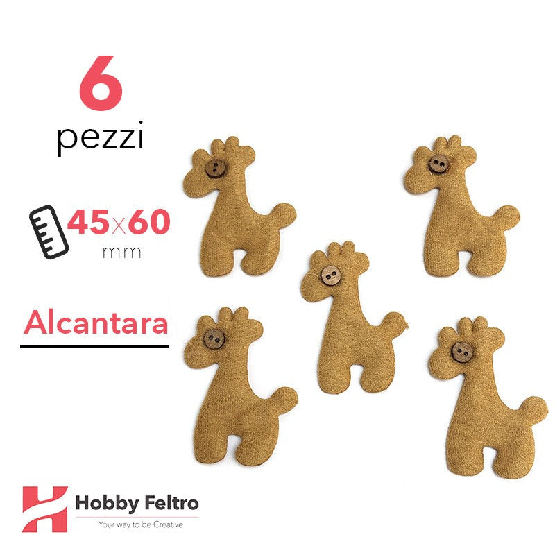 Giraffe Alcantara 6 Pezzi Giallo Senape COD.03