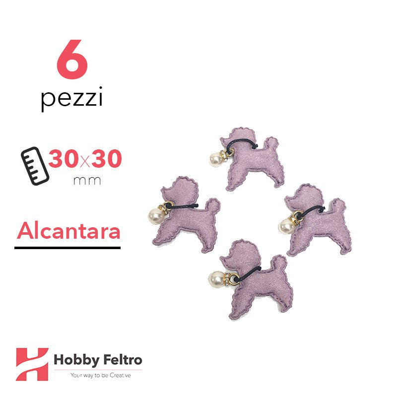 Barboncino Alcantara 6 Pezzi Lilla COD.07