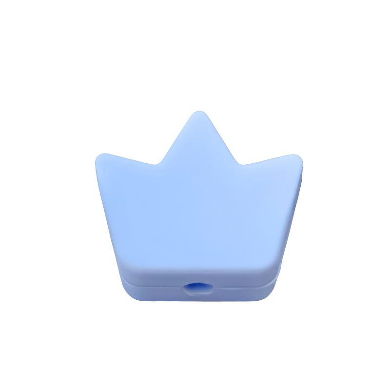 formina in silicone alimentare per dentizione neonati a forma di corona