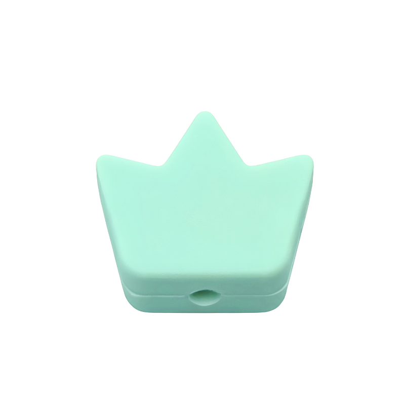 formina in silicone alimentare per dentizione neonati a forma di corona