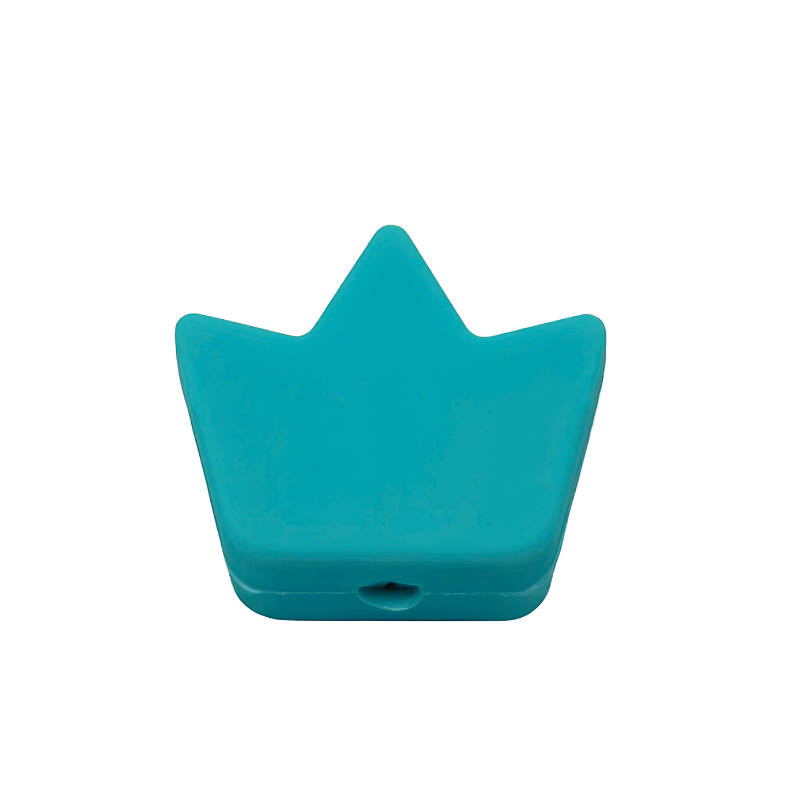 formina in silicone alimentare per dentizione neonati a forma di corona