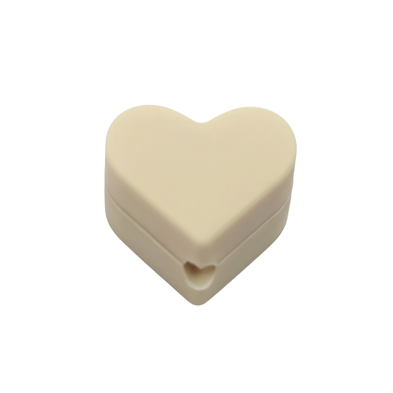 formina in silicone alimentare per dentizione neonati a forma di cuore