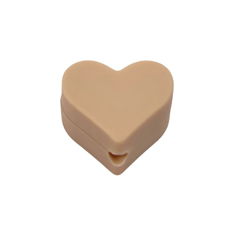 formina in silicone alimentare per dentizione neonati a forma di cuore