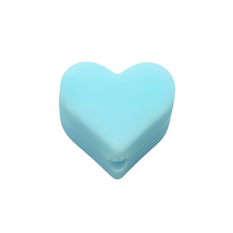 formina in silicone alimentare per dentizione neonati a forma di cuore