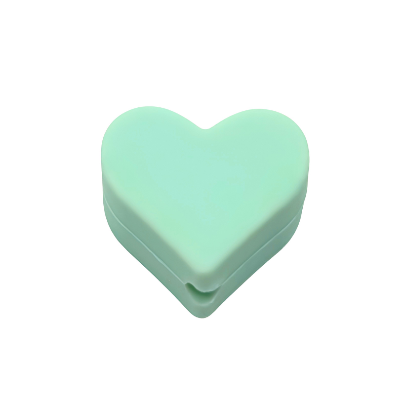 formina in silicone alimentare per dentizione neonati a forma di cuore