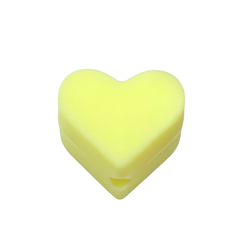 formina in silicone alimentare per dentizione neonati a forma di cuore