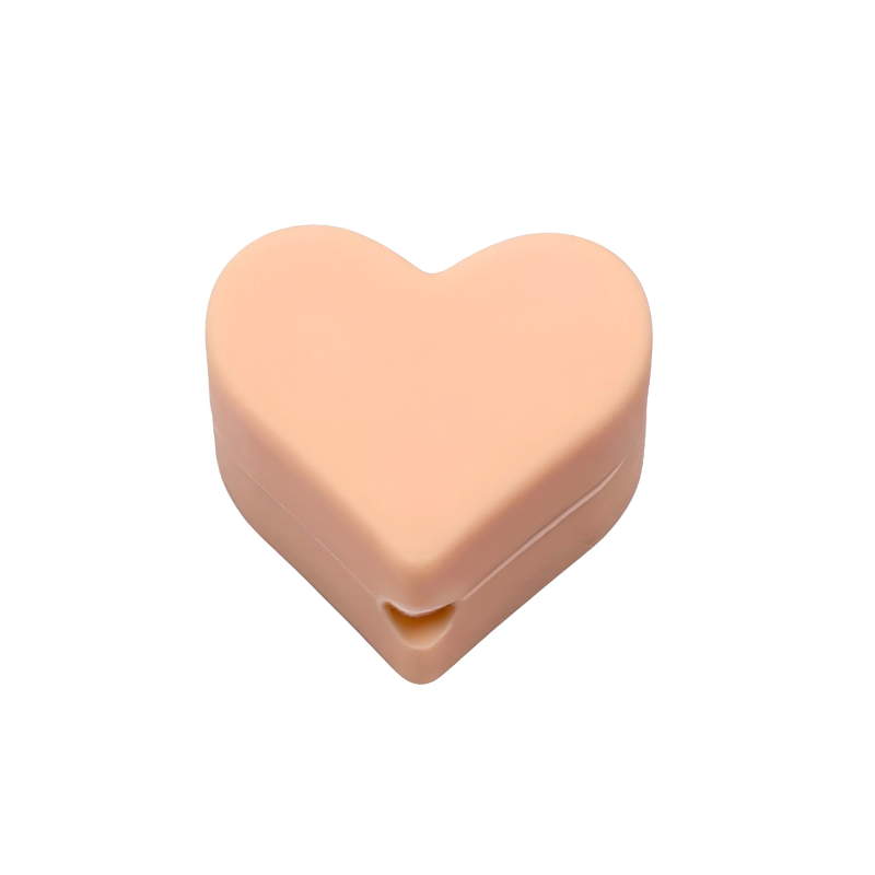 formina in silicone alimentare per dentizione neonati a forma di cuore
