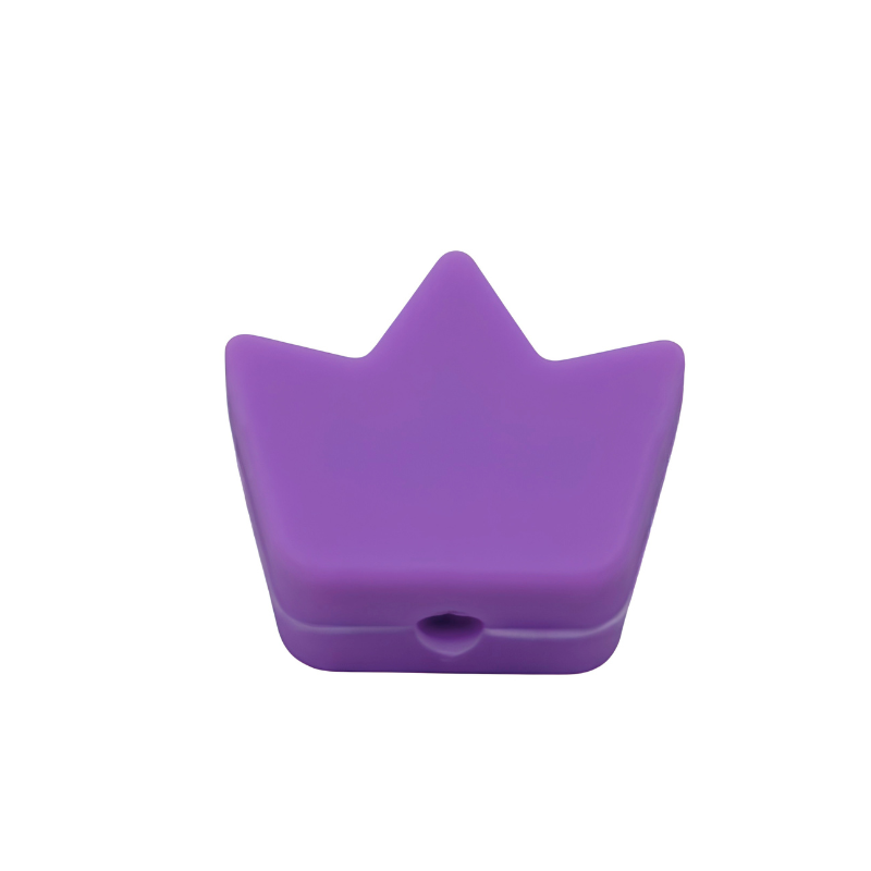 formina in silicone alimentare per dentizione neonati a forma di corona