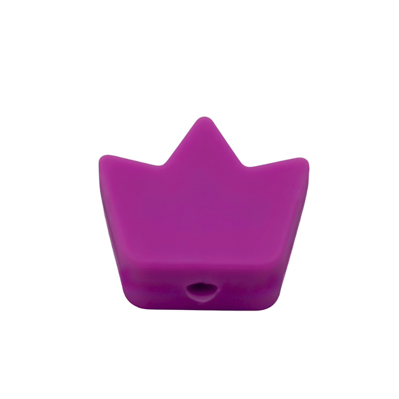 formina in silicone alimentare per dentizione neonati a forma di corona