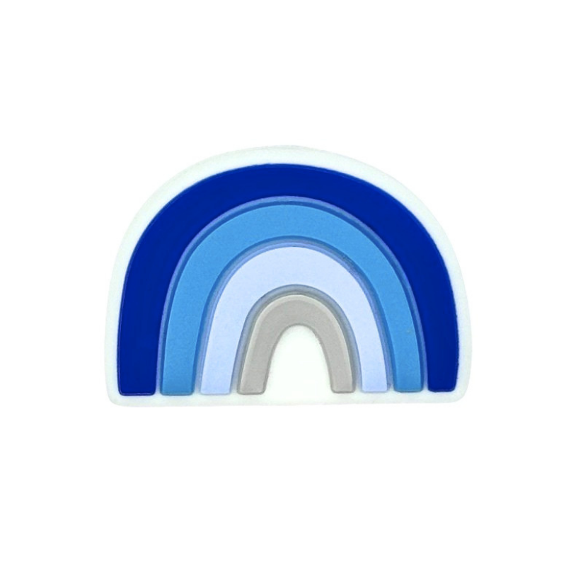 formina in silicone alimentare per dentizione neonati a forma di arcobaleno