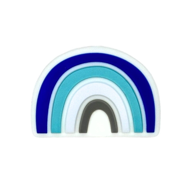 formina in silicone alimentare per dentizione neonati a forma di arcobaleno