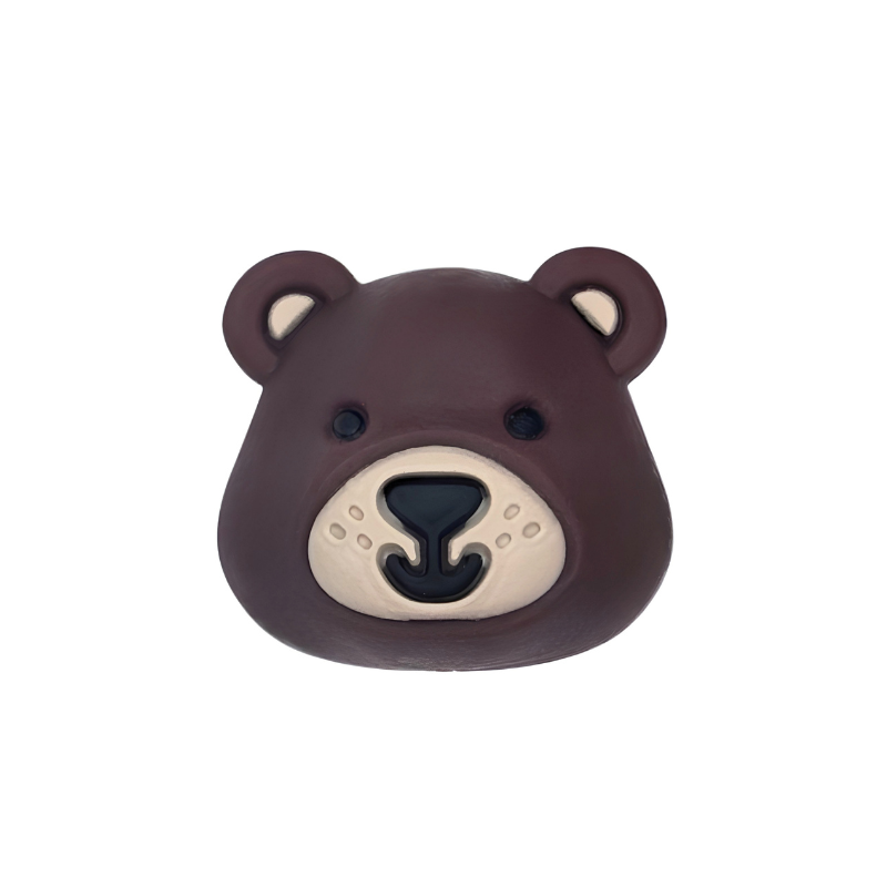 Testa Orso 3D in Silicone 20x18x14mm