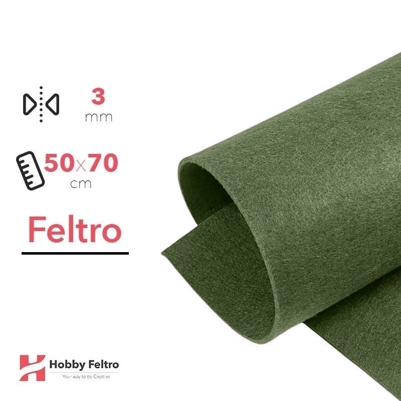 Feltro 3 mm 50×70 cm – Foglio per Hobbistica e Creazioni