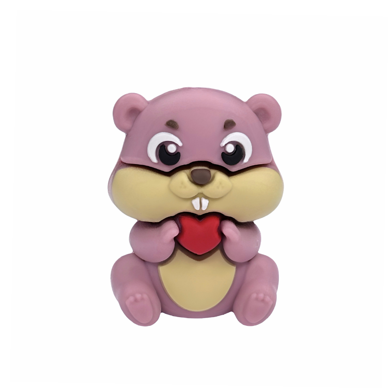 Castoro 3D in Silicone 29x21mm