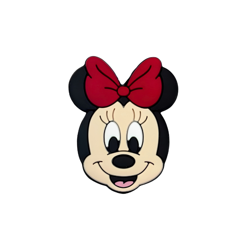 Minnie Mouse Fiocco in Silicone 28x27mm