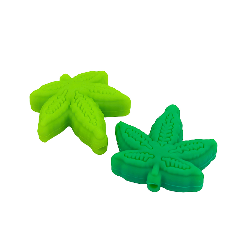 Foglia Marijuana in Silicone 29x25mm