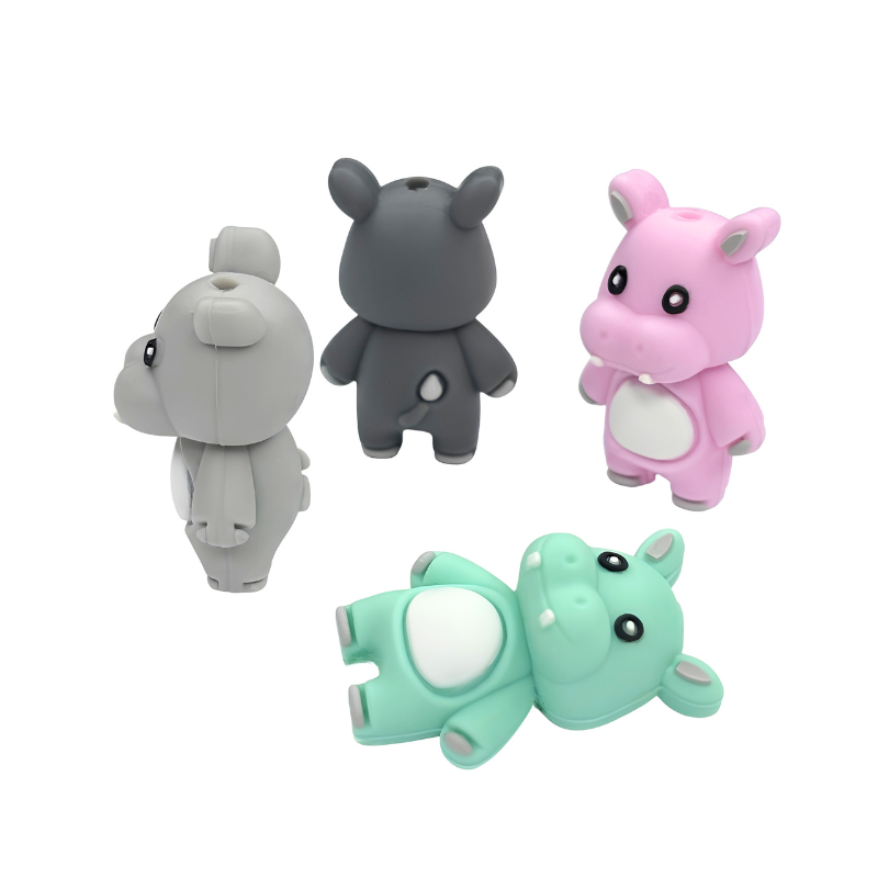Ippopotamo 3D in Silicone 30x20x17cm