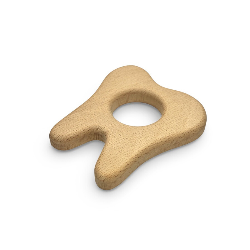 massaggiagengive Dente 68x62mm legno naturale dentizione neonato