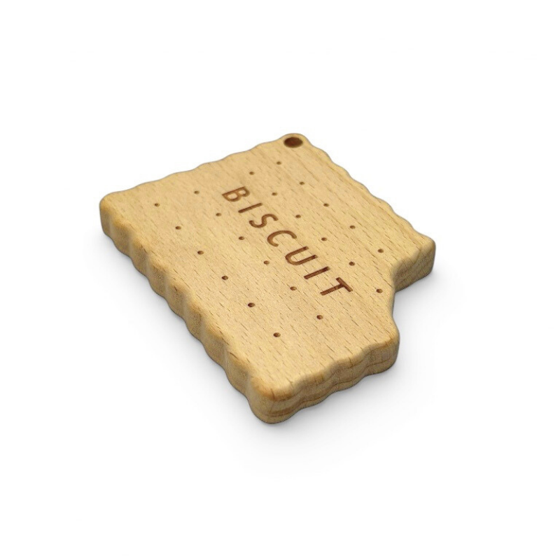 massaggiagengive Biscotto 75x60mm legno naturale dentizione neonato