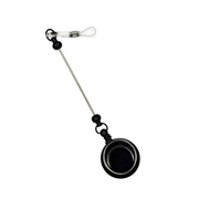 Porta badge retrattile personalizzabile con asta per perle e clip