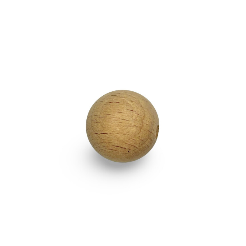 Sfere in Legno Naturale per Catenelle e Accessori Neonato