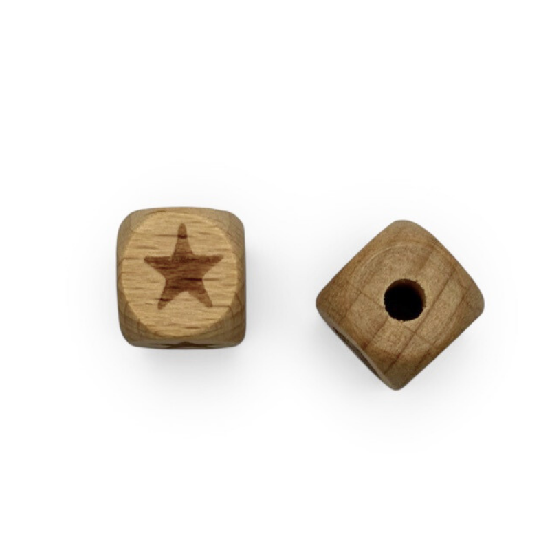Cubi in Legno Naturale per Catenelle e Accessori Neonato