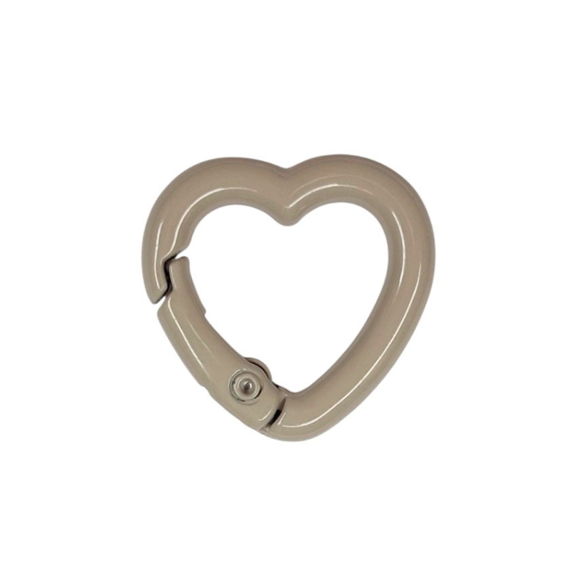Anello Moschettone a Cuore Colorato 23mm