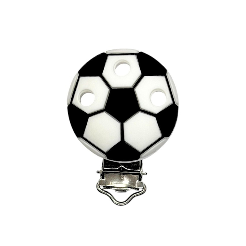 clip in silicone alimentare per dentizione neonati pallone 35x35mm