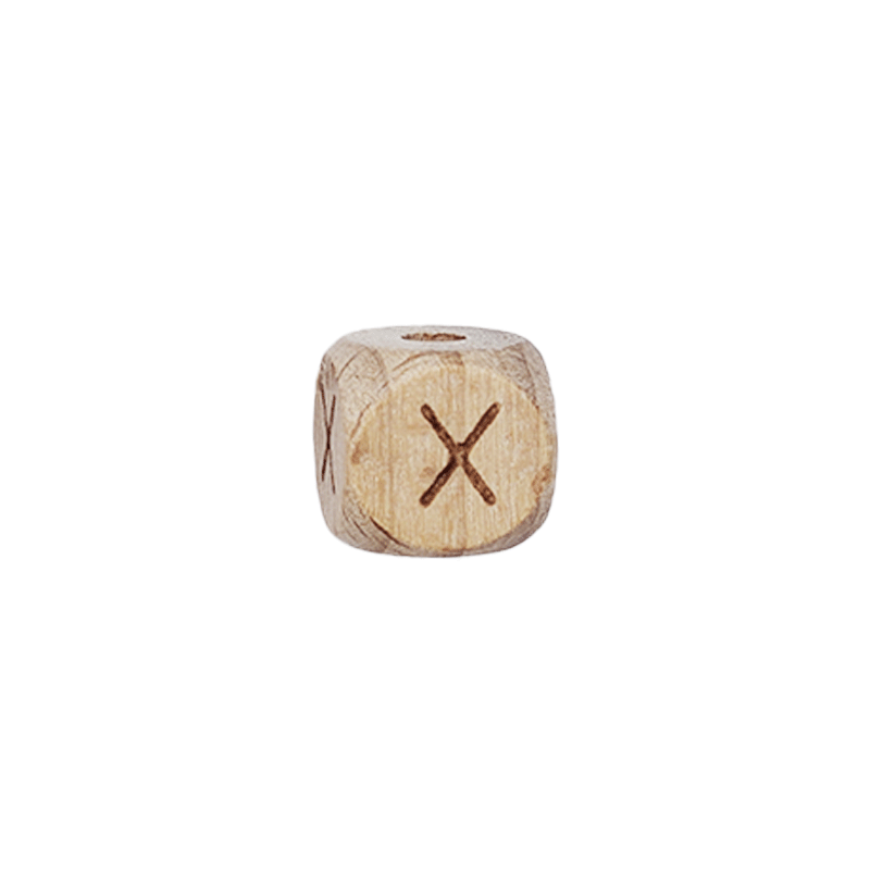Lettere in Legno Naturale per Catenelle e Accessori Neonato