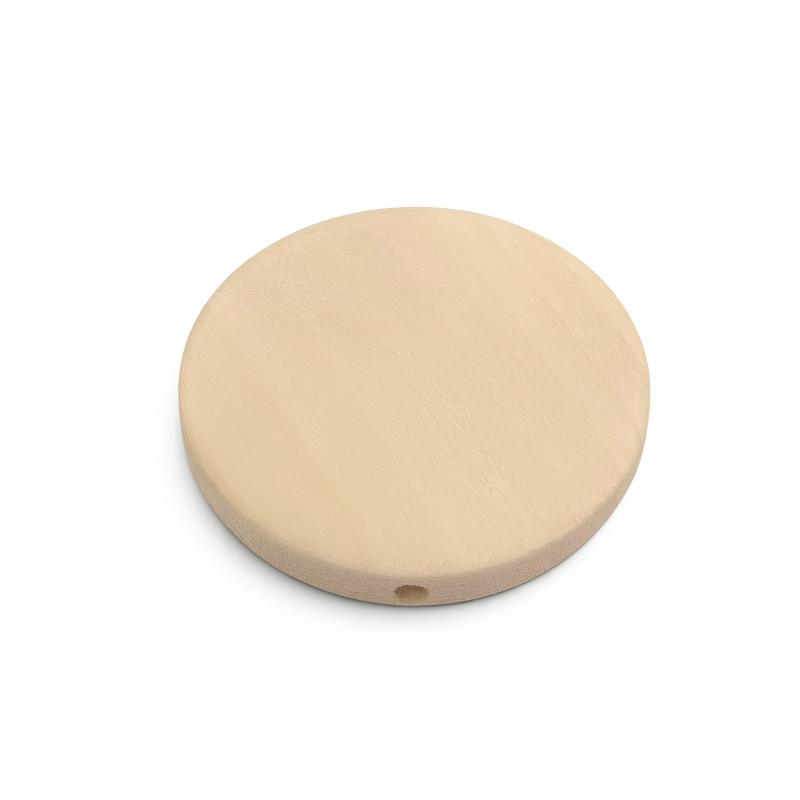 Disco in Legno Naturale per Catenelle e Accessori Neonato
