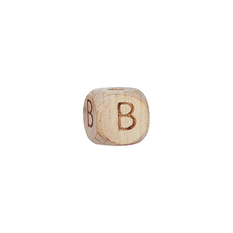 Lettere in Legno Naturale per Catenelle e Accessori Neonato