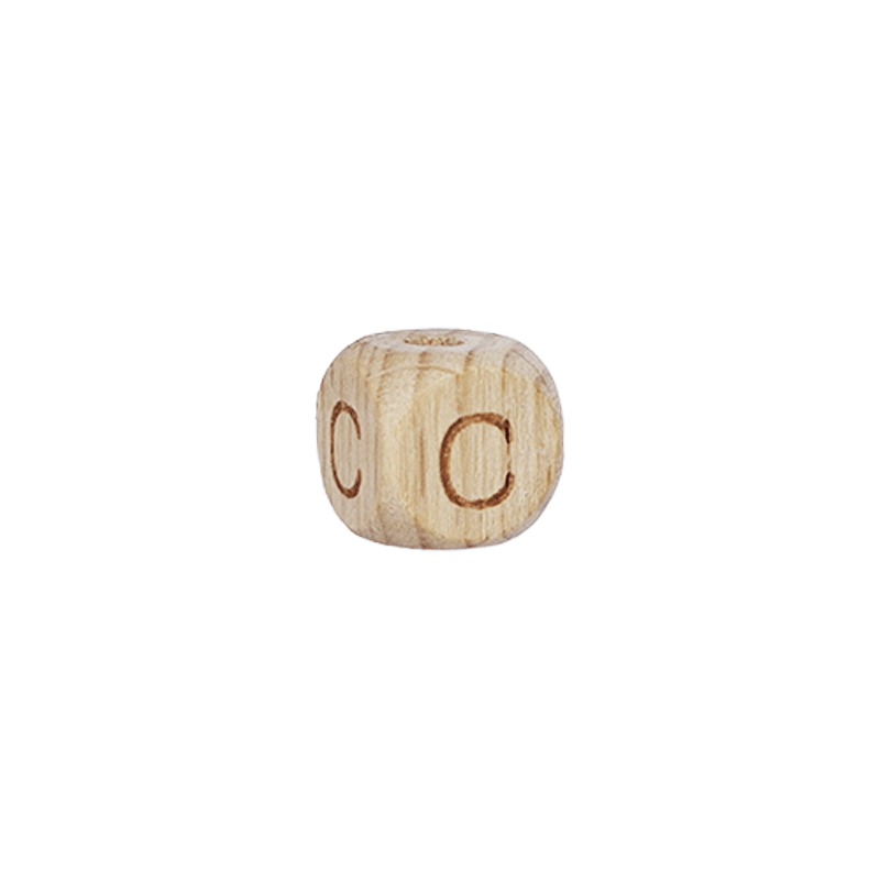 Lettere in Legno Naturale per Catenelle e Accessori Neonato