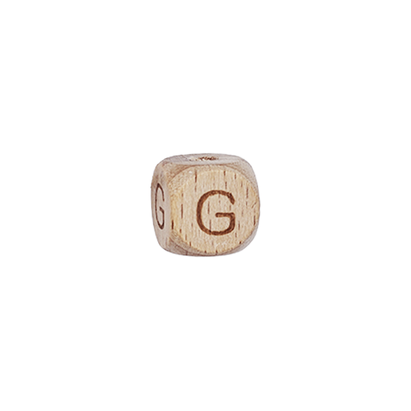 Lettere in Legno Naturale per Catenelle e Accessori Neonato
