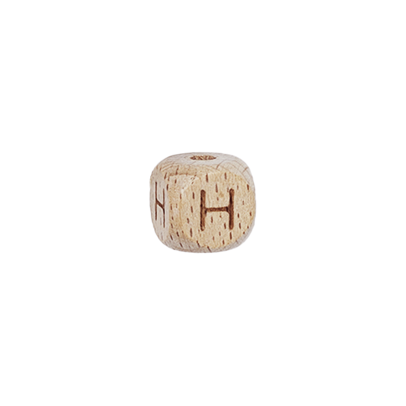 Lettere in Legno Naturale per Catenelle e Accessori Neonato