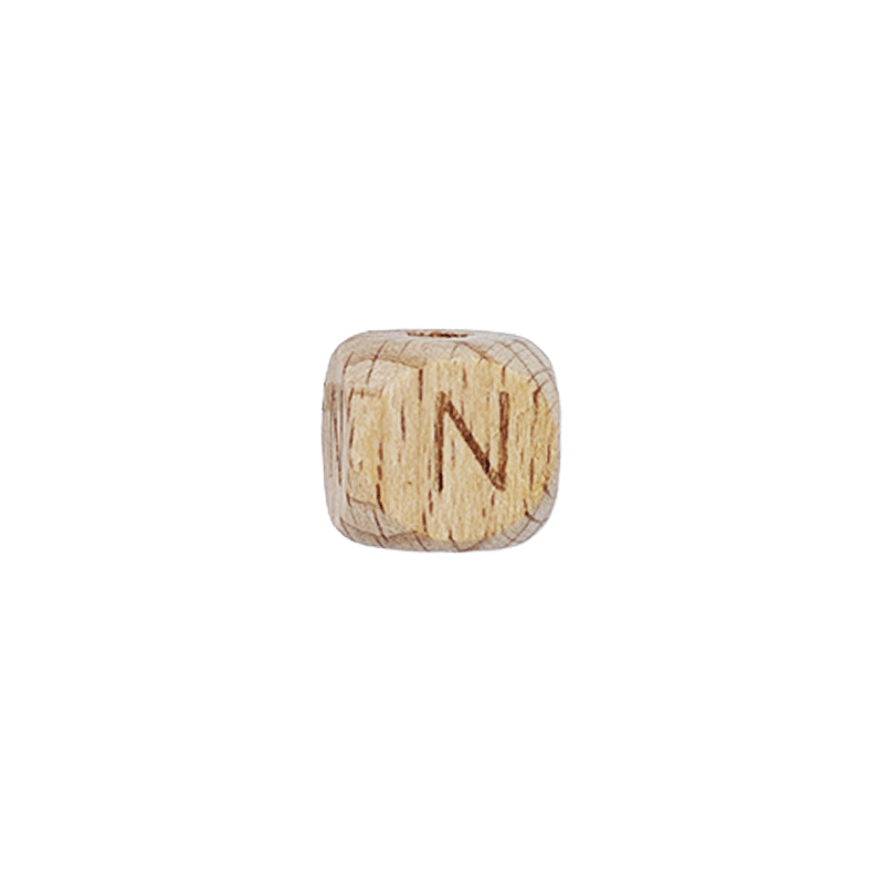Lettere in Legno Naturale per Catenelle e Accessori Neonato