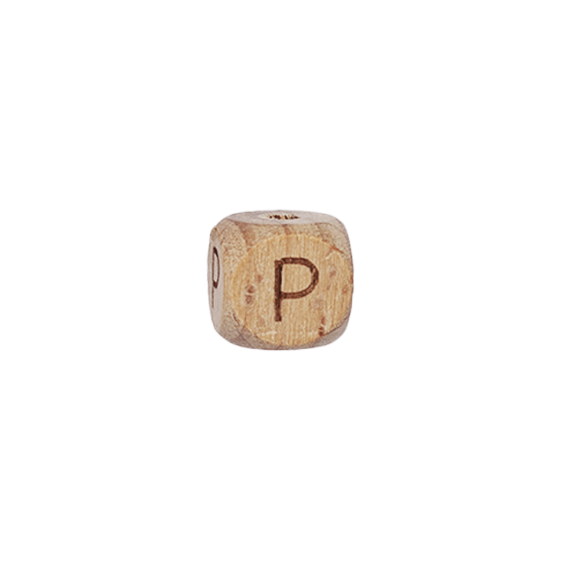 Lettere in Legno Naturale per Catenelle e Accessori Neonato