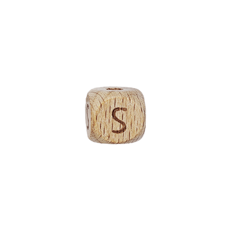 Lettere in Legno Naturale per Catenelle e Accessori Neonato