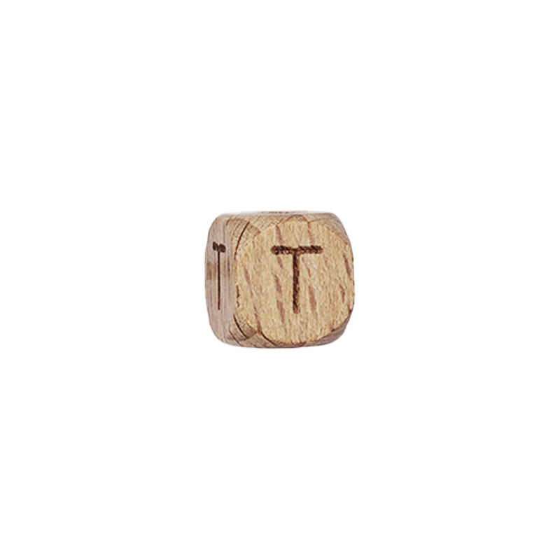 Lettere in Legno Naturale per Catenelle e Accessori Neonato