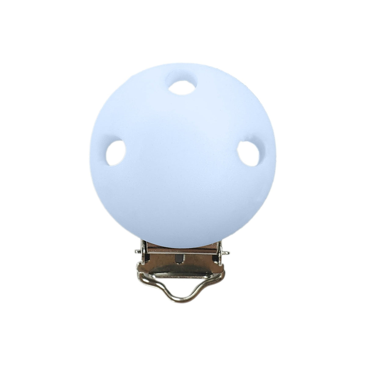 clip in silicone alimentare per dentizione neonati a forma rotondo