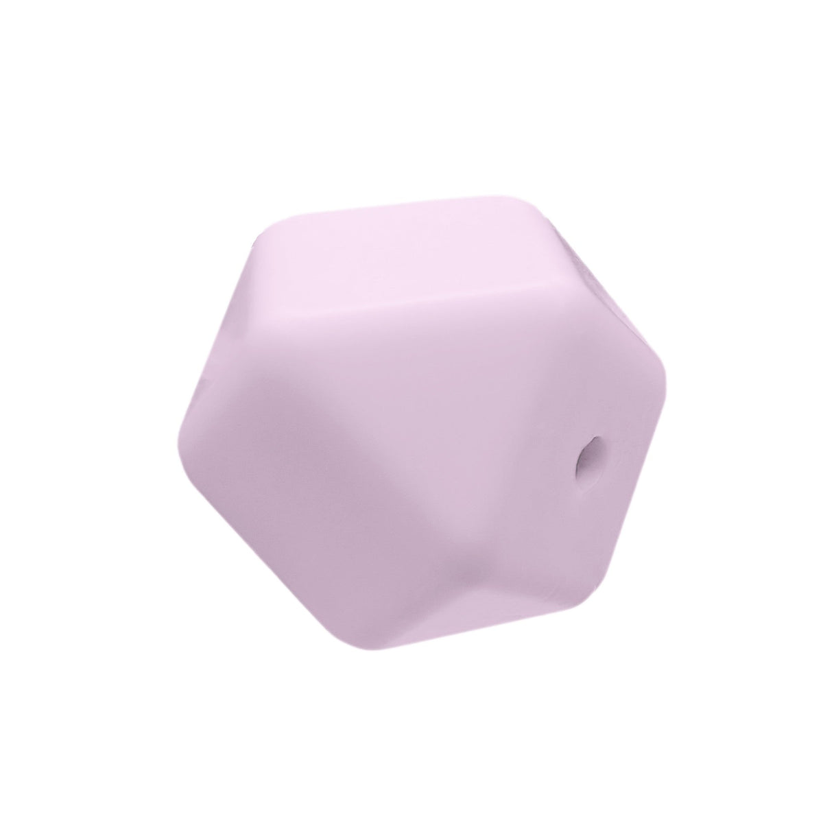 perlina cubo sfaccettato separatore in silicone alimentare Lilla