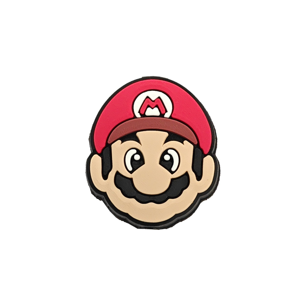 formina in silicone per dentizione perlina Faccia Super Mario - 25x22mm