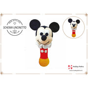 schema per uncinetto sonaglio per neonati topolino